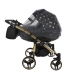 Junama Glow Duo 05 Black Gold Dvīņu Ratiņi 3in1