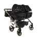 Junama Glow Duo 05 Black Gold Dvīņu Ratiņi 3in1