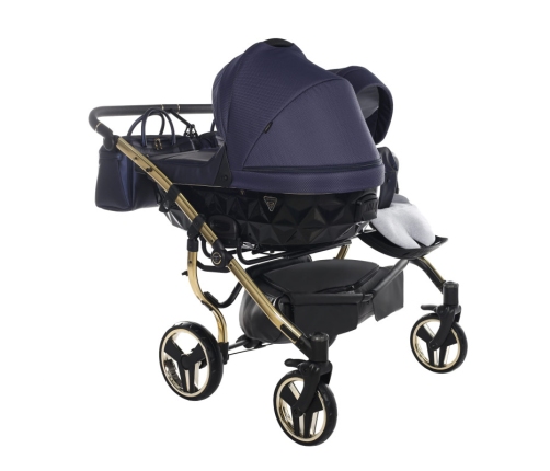 Junama Saphire Duo 01 Navy Blue Dvīņu Ratiņi 2in1