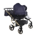 Junama Saphire Duo 01 Navy Blue Dvīņu Ratiņi 2in1