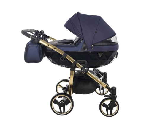 Junama Saphire Duo 01 Navy Blue Dvīņu Ratiņi 2in1