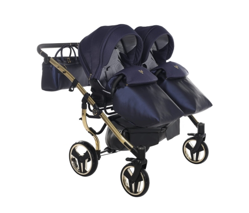 Junama Saphire Duo 01 Navy Blue Dvīņu Ratiņi 2in1