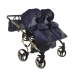 Junama Saphire Duo 01 Navy Blue Коляска для двойняшек 2in1