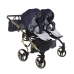 Junama Saphire Duo 01 Navy Blue Dvīņu Ratiņi 2in1