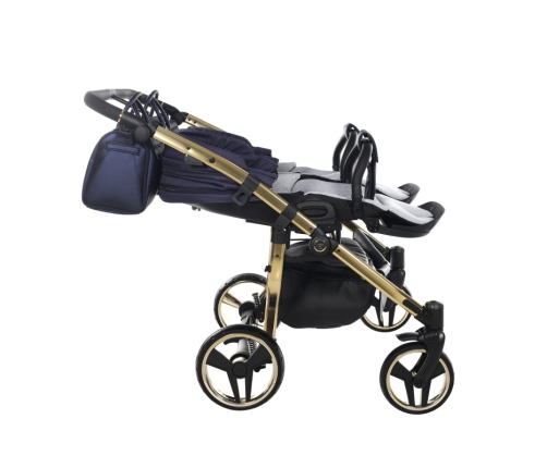 Junama Saphire Duo 01 Navy Blue Dvīņu Ratiņi 2in1