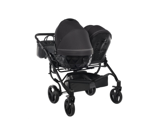 Junama Saphire Duo 02 Black Коляска для двойняшек 2in1