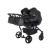 Junama Saphire Duo 02 Black Коляска для двойняшек 2in1