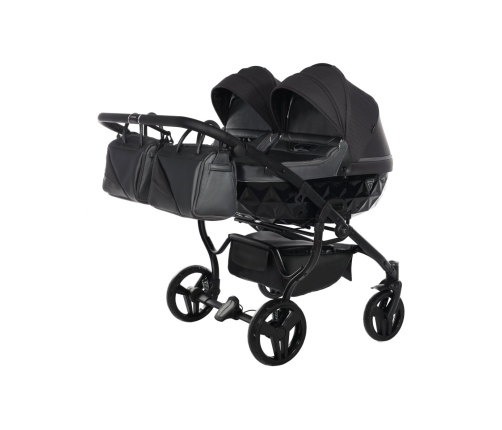 Junama Saphire Duo 02 Black Коляска для двойняшек 2in1