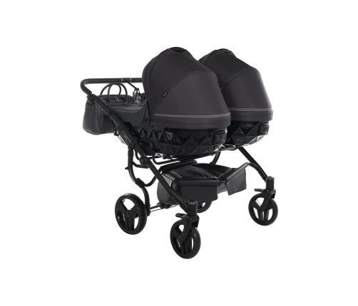 Junama Saphire Duo 02 Black Коляска для двойняшек 2in1