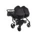 Junama Saphire Duo 02 Black Коляска для двойняшек 2in1