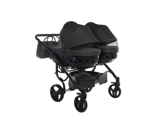 Junama Saphire Duo 02 Black Коляска для двойняшек 2in1