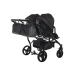 Junama Saphire Duo 02 Black Коляска для двойняшек 2in1