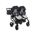 Junama Saphire Duo 02 Black Коляска для двойняшек 2in1