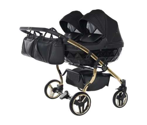 Junama Saphire Duo 03 Black Коляска для двойняшек 2in1