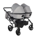 Junama Space Duo 01 Grey Коляска для двойняшек 3in1