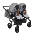 Junama Space Duo 01 Grey Коляска для двойняшек 3in1