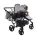 Junama Space Duo 01 Grey Коляска для двойняшек 3in1