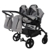 Junama Space Duo 01 Grey Коляска для двойняшек 3in1