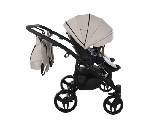 Junama Space Duo 02 Beige Dvīņu Ratiņi 2in1