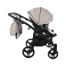 Junama Space Duo 02 Beige Dvīņu Ratiņi 2in1