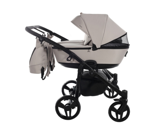 Junama Space Duo 02 Beige Dvīņu Ratiņi 2in1