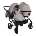 Junama Space Duo 02 Beige Dvīņu Ratiņi 2in1