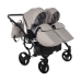 Junama Space Duo 02 Beige Dvīņu Ratiņi 2in1