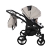 Junama Space Duo 02 Beige Dvīņu Ratiņi 2in1