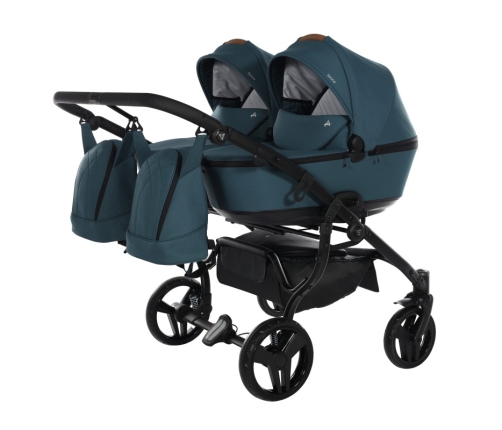 Junama Space Duo 03 Blue Коляска для двойняшек 2in1