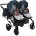 Junama Space Duo 03 Blue Коляска для двойняшек 2in1