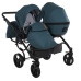 Junama Space Duo 03 Blue Коляска для двойняшек 2in1