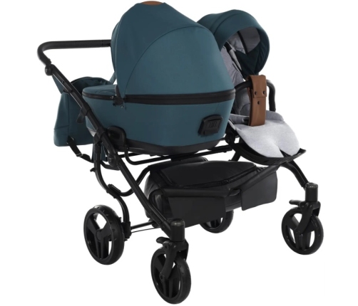 Junama Space Duo 03 Blue Коляска для двойняшек 2in1