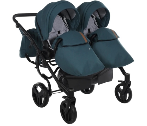 Junama Space Duo 03 Blue Коляска для двойняшек 2in1