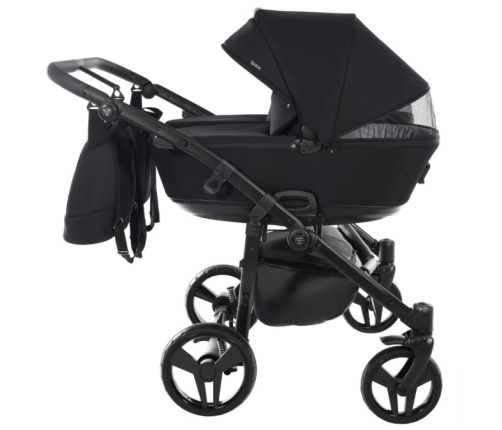 Junama Space Duo 04 Black Коляска для двойняшек 2in1