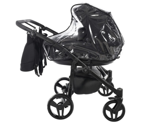 Junama Space Duo 04 Black Коляска для двойняшек 2in1