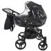 Junama Space Duo 04 Black Коляска для двойняшек 2in1