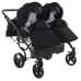 Junama Space Duo 04 Black Коляска для двойняшек 2in1