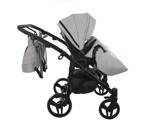 Junama Space Duo 01 Grey Коляска для двойняшек 2in1