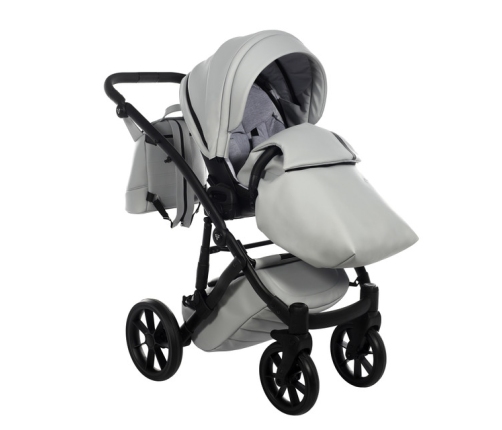 Junama Space Eco 01 Grey Bērnu Ratiņi 2in1