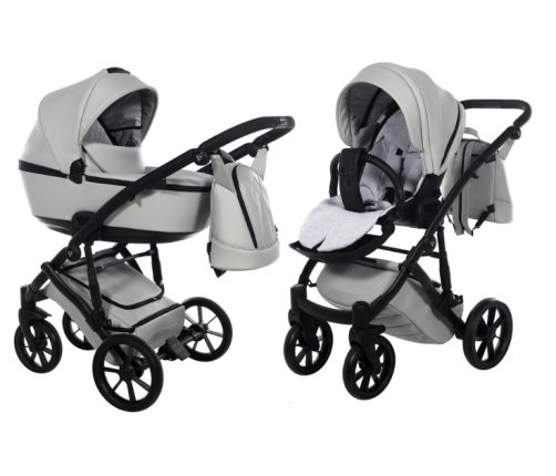 Junama Space Eco 01 Grey Bērnu Ratiņi 2in1