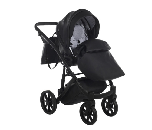 Junama Space Eco 03 Black Bērnu Ratiņi 2in1