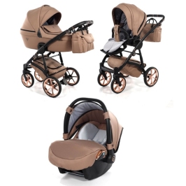 Junama Termo Line Tex 01 Beige Bērnu Ratiņi 3in1