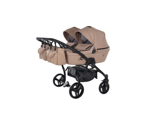 Junama Termo Line Tex Duo 01 Beige Dvīņu Ratiņi 2in1