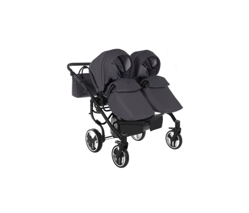 Junama Termo Line Tex Duo 02 Graphite grey Dvīņu Ratiņi 2in1