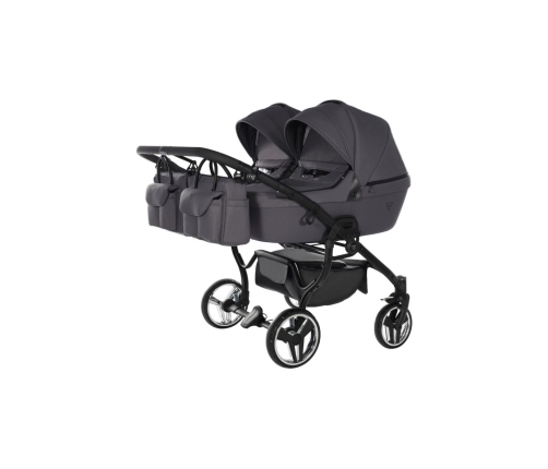 Junama Termo Line Tex Duo 02 Graphite grey Коляска для двойняшек 2in1