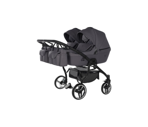 Junama Termo Line Tex Duo 02 Graphite grey Коляска для двойняшек 2in1