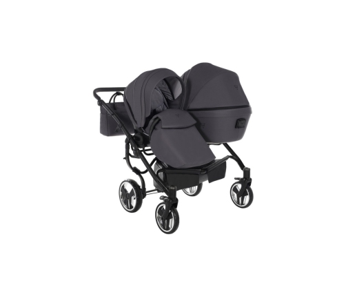 Junama Termo Line Tex Duo 02 Graphite grey Dvīņu Ratiņi 3in1