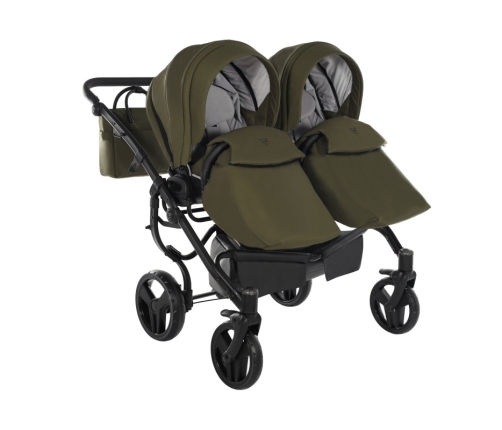 Junama Termo Line Tex Duo 03 Olive Dvīņu Ratiņi 2in1