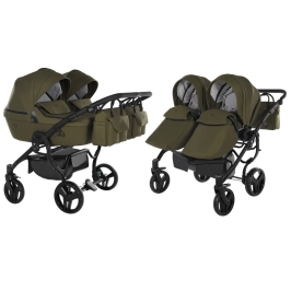 Junama Termo Line Tex Duo 03 Olive Коляска для двойняшек 2in1