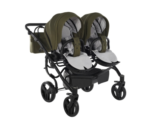 Junama Termo Line Tex Duo 03 Olive Dvīņu Ratiņi 3in1